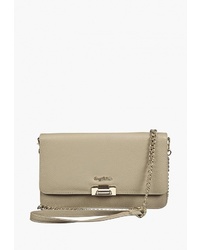 Светло-коричневый кожаный клатч от Sergio Belotti