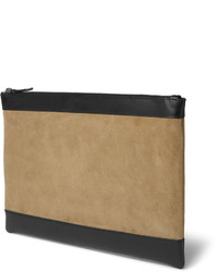 Мужской светло-коричневый кожаный мужской клатч от Balenciaga