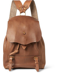 Светло-коричневый кожаный рюкзак
