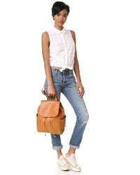 Женский светло-коричневый кожаный рюкзак от Frye