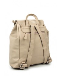 Женский светло-коричневый кожаный рюкзак от David Jones