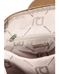 Женский светло-коричневый кожаный рюкзак от David Jones