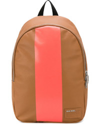Женский светло-коричневый кожаный рюкзак от Diesel