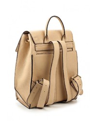 Женский светло-коричневый кожаный рюкзак от DKNY