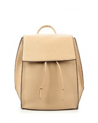 Женский светло-коричневый кожаный рюкзак от DKNY