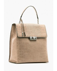 Женский светло-коричневый кожаный рюкзак от Eleganzza