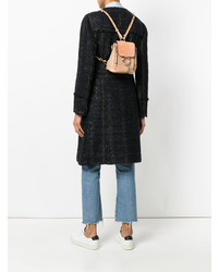 Женский светло-коричневый кожаный рюкзак от Chloé