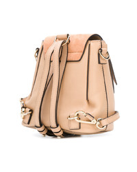 Женский светло-коричневый кожаный рюкзак от Chloé