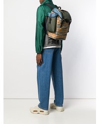 Мужской светло-коричневый кожаный рюкзак от Burberry