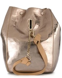 Женский светло-коричневый кожаный рюкзак от Jimmy Choo