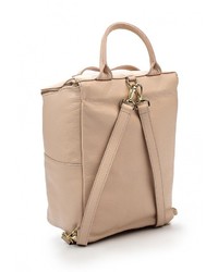 Женский светло-коричневый кожаный рюкзак от Le camp