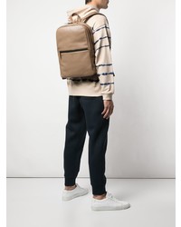 Мужской светло-коричневый кожаный рюкзак от Common Projects