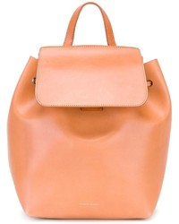 Женский светло-коричневый кожаный рюкзак от Mansur Gavriel