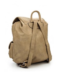 Женский светло-коричневый кожаный рюкзак от Paolo