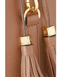 Женский светло-коричневый кожаный рюкзак от Tory Burch