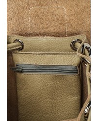 Женский светло-коричневый кожаный рюкзак от Zatchels