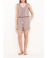 Светло-коричневый комбинезон с шортами от Baon