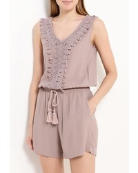 Светло-коричневый комбинезон с шортами от Baon