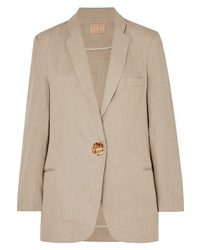 Женский светло-коричневый льняной пиджак от Albus Lumen