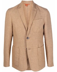 Мужской светло-коричневый льняной пиджак от Barena