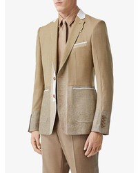 Мужской светло-коричневый льняной пиджак от Burberry