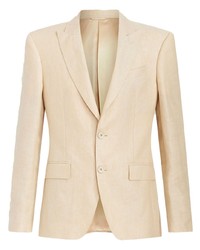 Мужской светло-коричневый льняной пиджак от Etro