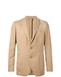 Мужской светло-коричневый льняной пиджак от Michael Kors Collection
