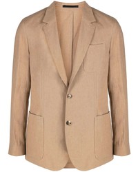 Мужской светло-коричневый льняной пиджак от Paul Smith
