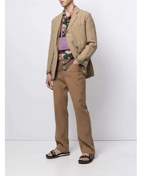 Мужской светло-коричневый льняной пиджак от UNDERCOVE