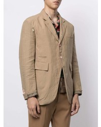 Мужской светло-коричневый льняной пиджак от UNDERCOVE