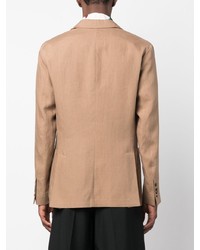 Мужской светло-коричневый льняной пиджак от Paul Smith