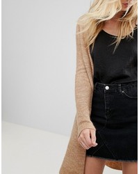 Женский светло-коричневый открытый кардиган от Only