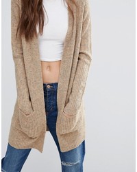 Женский светло-коричневый открытый кардиган от Brave Soul