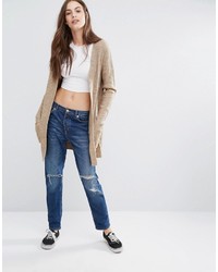 Женский светло-коричневый открытый кардиган от Brave Soul