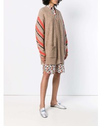 Женский светло-коричневый открытый кардиган от By Malene Birger