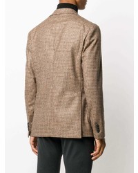 Мужской светло-коричневый пиджак в клетку от Tagliatore