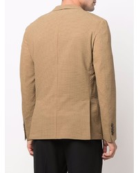 Мужской светло-коричневый пиджак в клетку от Eleventy