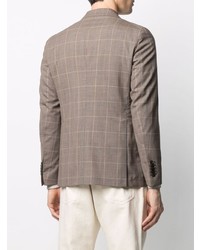 Мужской светло-коричневый пиджак в клетку от Tagliatore