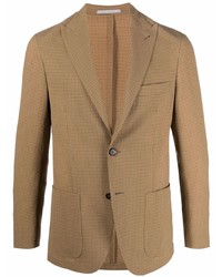 Мужской светло-коричневый пиджак в клетку от Eleventy