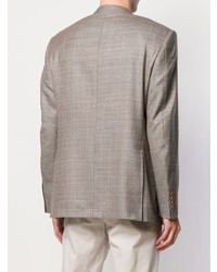 Мужской светло-коричневый пиджак в клетку от Canali