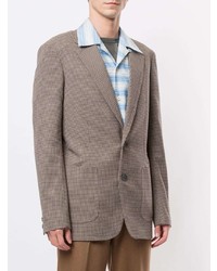 Мужской светло-коричневый пиджак в клетку от Kolor
