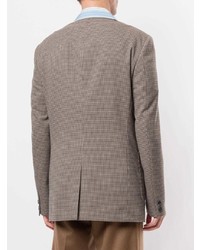 Мужской светло-коричневый пиджак в клетку от Kolor