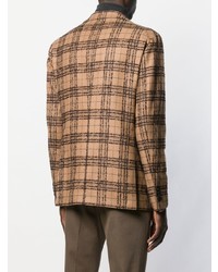 Мужской светло-коричневый пиджак в шотландскую клетку от Tagliatore