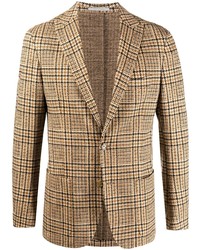 Мужской светло-коричневый пиджак в шотландскую клетку от Eleventy
