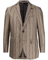 Мужской светло-коричневый пиджак с принтом от Gabriele Pasini