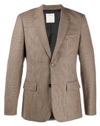 Мужской светло-коричневый пиджак с узором "гусиные лапки" от Sandro Paris
