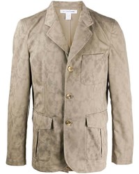 Мужской светло-коричневый пиджак с цветочным принтом от Comme Des Garcons SHIRT