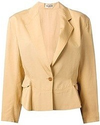Женский светло-коричневый пиджак от Alaia