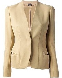 Женский светло-коричневый пиджак от Alexander McQueen