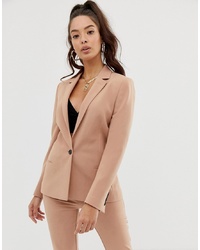 Женский светло-коричневый пиджак от ASOS DESIGN